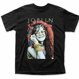 Hot Vintage Janis Joplin 1969 Concert Men Tshirt